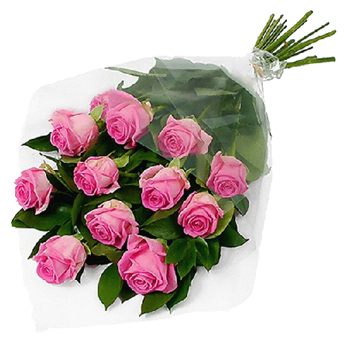 Фото товара 11 рожевих троянд "Аква" в Івано-Франківську
