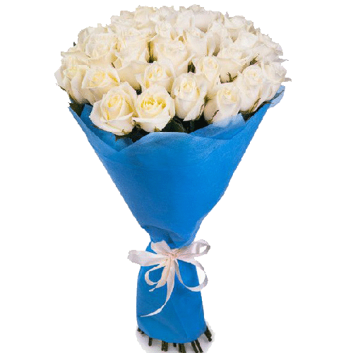 Фото товара 33 білі троянди в Івано-Франківську