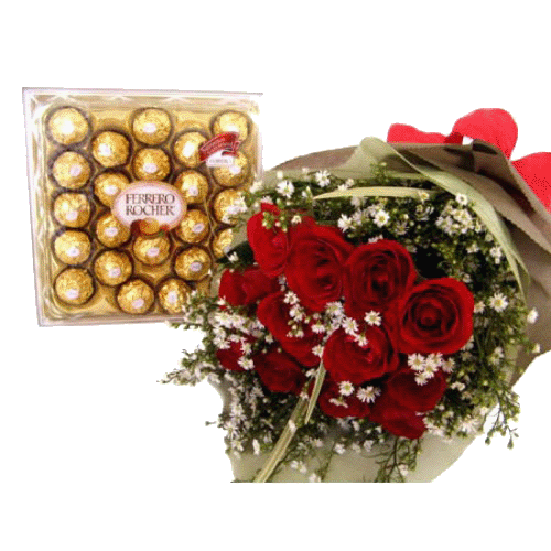 Фото товара Букет троянд з цукерками в Івано-Франківську