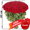 Фото товара 101 червона троянда (50см) в Івано-Франківську
