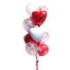 Фото товара 3 фольговані кульки у формі серця в Івано-Франківську