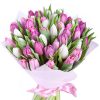 Фото товара 49 тюльпанів білих і рожевих в Івано-Франківську