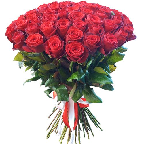 Фото товара 51 червона троянда в Івано-Франківську