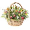 Фото товара 45 червоних тюльпанів у коробці в Івано-Франківську