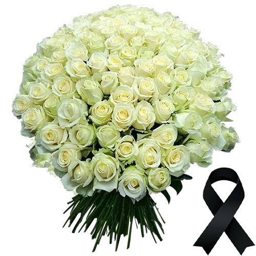 Фото товара 100 білих троянд в Івано-Франківську
