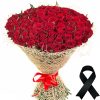 Фото товара 100 червоно-білих троянд в Івано-Франківську