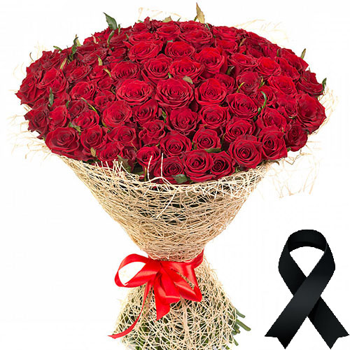 Фото товара 100 червоних троянд в Івано-Франківську